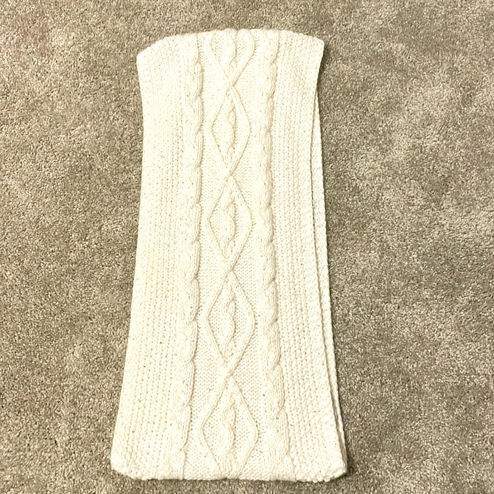 New York & Company Winter White Infinity Scarf With Sequins